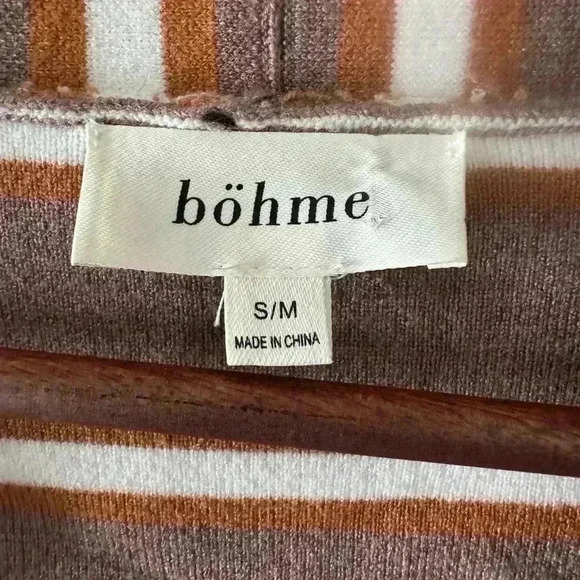 Bohme Brown Striped Cardigan - Picture 3 of 5